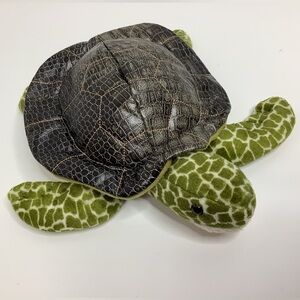 Douglas Plush Leatherback Sea Turtle Faux Leather Stuffed Animal 9" Realistic